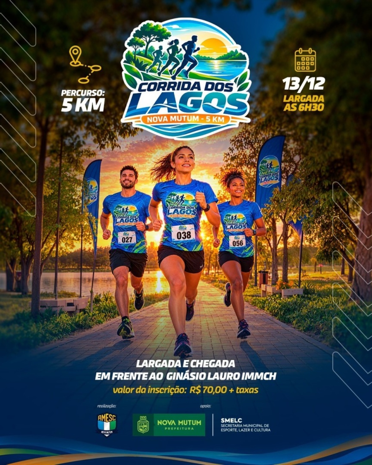 1&ordf; CORRIDA DOS LAGOS DE NOVA MUTUM